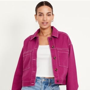 Old Navy Crop Utility Jacket (NWT)